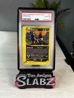 2003 Pokemon Umbreon Aquapolis #41 PSA 10 Gem Mint Arita WOTC Vintage Rare - Image 1