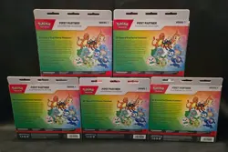 Lot x5 Boxes Sealed Pokemon TCG First Partner Illustration Collection Series 1 - Image 2