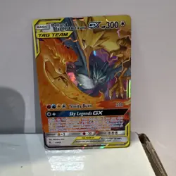 Pokemon Moltres & Zapdos & Articuno GX TAG TEAM Holo 44/68 Hidden Fates 300 HP - Image 1
