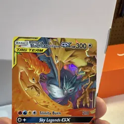 Pokemon Moltres & Zapdos & Articuno GX TAG TEAM Holo 44/68 Hidden Fates 300 HP - Image 3