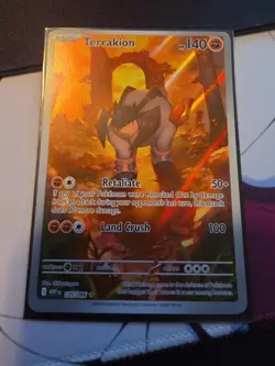 Pokemon TCG Terrakion 135/086 White Flare Holo Illustration Rare NM/M - Image 1