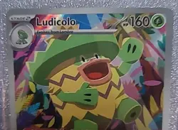 Ludicolo Pokemon TCG 095/094~ Phantasmal Flames~IIllustration Rare~Gold Star - Image 3