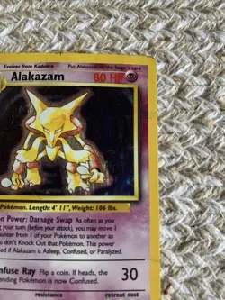 Pokemon TCG Alakazam Base Set 1/102 Holo 1999-2000 Wizards Base Set Copyright... - Image 3