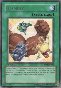 Yugioh Ojamuscle DP2-EN012 Rare 1st Edition NM - Image 1