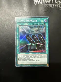 YUGIOH HEAVY FORWARD SUPER RARE MP21-EN079 1ST EDITION - Image 1