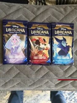 Disney Lorcana TCG The First Chapter 3 x Booster Packs EN01 Each Artwork Sealed - Image 2