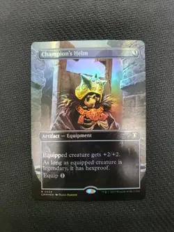 MTG *Champion's Helm Borderless Foil X1* (NM) Commander Masters - Image 1