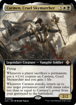 Carmen, Cruel Skymarcher (EXTENDED ART) #26 | NM | LCC Magic MTG - Image 1