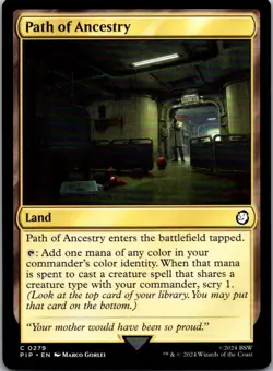 Path of Ancestry C Land regular Universes Beyond: Fallout 279 Near Mint - Image 1