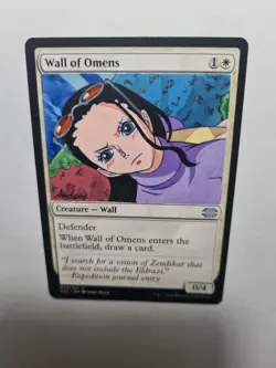 Wall of Omens Nico Robin One Piece MAGIC GATHERING ALTERED ART HAND PAINT - Image 3