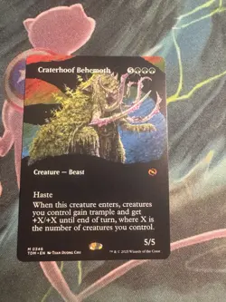 Craterhoof Behemoth (Borderless) Tarkir: Dragonstorm Regular - Image 1
