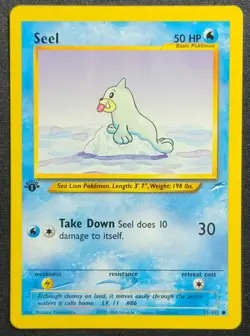 2001 Neo Destiny Seel 81/105 1st Edition Wotc Vintage Pokemon Card - Image 1