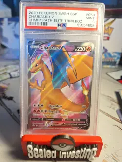 🔥 Charizard V PSA 9 Mint 2020 Pokemon Champion’s Path SWSH Promo 🔥 - Image 1