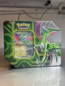 Pokemon Paradox Clash Tin Iron Leaves Ex Sealed Tin w/ 5 Booster Packs - Image 1