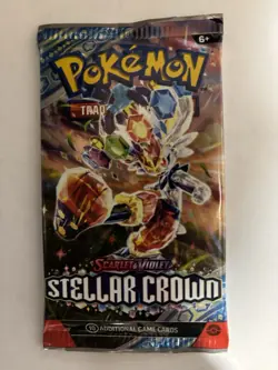 22.4g HEAVY Pokemon TCG Stellar Crown Booster Pack Scarlet & Violet Cinderance - Image 2