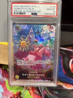 Special Alternate Art Charlotte Linlin One Piece OP06 SP Japanese #114 PSA 10 - Image 1
