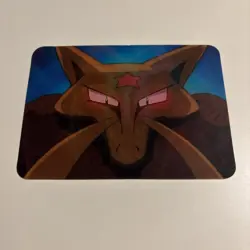 Pokemon Alakazam Lenticular Viz Video Promo 3D Card - PIKA-0034D/DVD VHS - RARE - Image 1