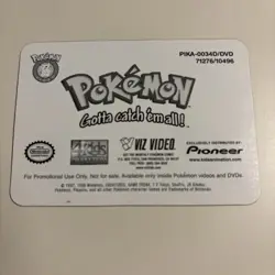 Pokemon Alakazam Lenticular Viz Video Promo 3D Card - PIKA-0034D/DVD VHS - RARE - Image 3