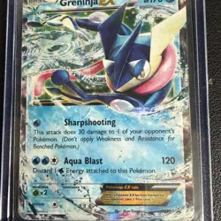 NM Pokemon Greninja EX TCG Black Star Promo Holo Ultra Rare Card XY20 Half Art - Image 2