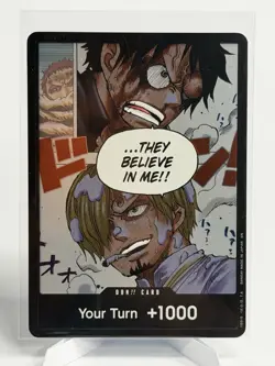 Bandai One Piece Card Game Don!! Card Your Turn +1000 Monkey D. Luffy Sanji - Image 1