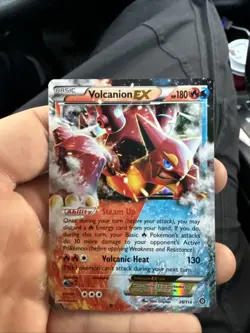 Volcanion EX 26/114 EX Steam Siege Ultra Rare Pokemon TCG Card NM - Image 1