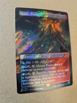Mount Doom (LTR - Card #754) Borderless Surge Foil NM - MTG Magic the Gathering - Image 2