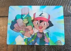 Pokemon Ash Ketchum Pioneer Viz Video Promo Card Lenticular PIKA-0020D/DVD - Image 1