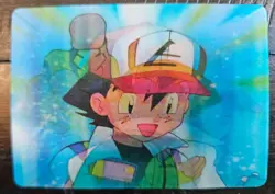 Pokemon Ash Ketchum Pioneer Viz Video Promo Card Lenticular PIKA-0020D/DVD - Image 2