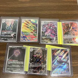 Pokemon Card Lot, 7 Illustration rares, All pack Pulled! Fresh Gorgeous, New Set - Image 1