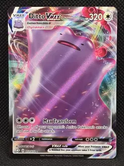 Ditto Vmax 051/072 Shining Fates Ultra Rare Full Art 2021 Pokemon Card - Image 1