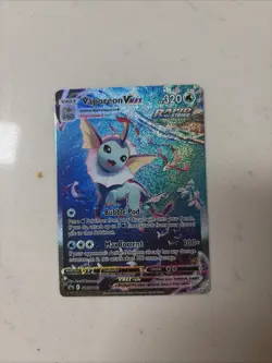 Pokemon Card TCG Vaporeon VMAX SWSH182 Sword & Shield Black Star Promo Holo NM - Image 1