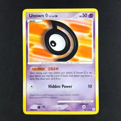Unown D 68/130 - Diamond & Pearl - Pokemon Card - Image 1