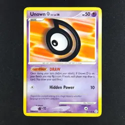 Unown D 68/130 - Diamond & Pearl - Pokemon Card - Image 3