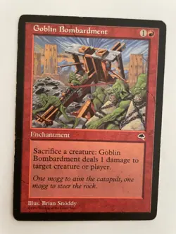 MTG Magic the Gathering Goblin Bombardment (179/350) Tempest LP - Image 1