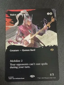 Voice of Victory (Borderless) 331 Tarkir: Dragonstorm MTG NM - Image 1