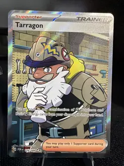 Pokemon Tarragon 116/088 POR Trainer-Supporter Full Art Holo Ultra Rare English - Image 1