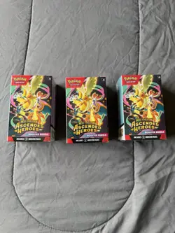 Pokemon Mega Evolution Ascended Heroes Booster Bundle Lot Of 3 - Factory Sealed - Image 1