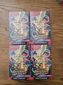 4X Pokemon TCG Mega Evolution Ascended Heroes Booster bundle Sealed ✅Ships Fast✅ - Image 1
