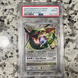 Pokemon Supreme Victors Rayquaza C Lv.X 146/147 Holo PSA 8 (2009) - Image 1