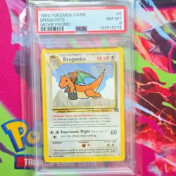 1999 Pokemon TCG Dragonite Movie Promo Wotc Promo 05/53 English PSA 8 - Image 1