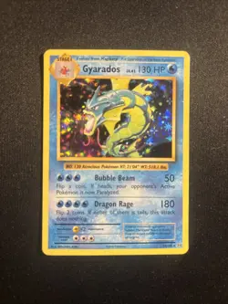 Pokemon Gyarados TCG Reverse Holo Rare NMEN Holofoil 34/108 - Image 1