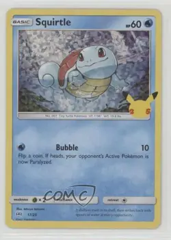 Squirtle Confetti Holo Pokemon Sword & Shield McDonald's Collection #17 - Image 1