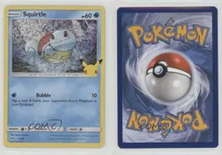 Squirtle Confetti Holo Pokemon Sword & Shield McDonald's Collection #17 - Image 3