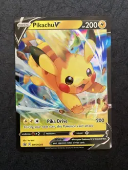 Pokemon TCG Pikachu V SWSH285 Holo Promo - Image 1
