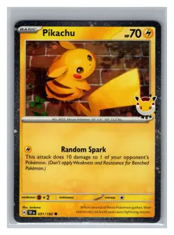 2026 Pokemon Day Pikachu Promo Holo 051/162 NM - Image 1