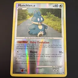 Pokemon - Munchlax 33/130 Diamond and Pearl - Reverse Holo Rare - NM - Image 1