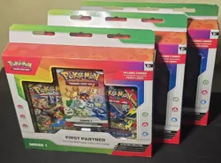 Pokemon First Partner Pack Series 1 Illustration Collection (3 Boxes) - Image 1