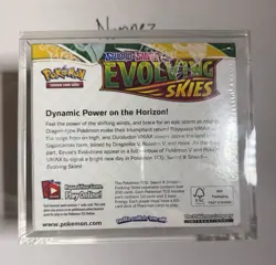 Pokemon Sword & Shield Evolving Skies Booster Box FACTORY SEALED ACRYLIC ENCASED - Image 2