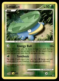 2009 Platinum Reverse Holo Lotad Basic/Common #81 - Image 1