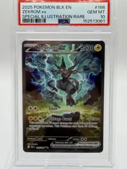Zekrom EX Special Illustration Rare Pokemon Black Bolt PSA 10 Gem Mint 💎 - Image 1